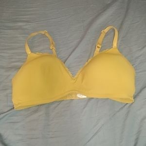 Aerie Real Happy Yellow Lightly Lined Bra